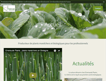 Tablet Screenshot of emeraudeplants.fr